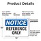 Signmission Reference Only, 14 in W x Rectangle, Plastic OS-2PACK-NS-P-1014-L-18014 - alternate 2